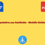 Aspettativa non Retribuita – Modello Richiesta