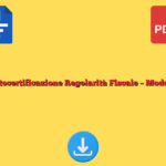 Autocertificazione Regolarità Fiscale – Modello