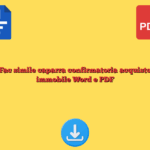 Fac simile caparra confirmatoria acquisto immobile Word e PDF