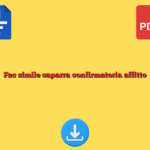 Fac simile caparra confirmatoria affitto