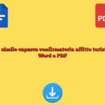 Fac simile caparra confirmatoria affitto turistico Word e PDF