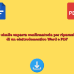 Fac simile caparra confirmatoria per riparazioni di un elettrodomestico Word e PDF