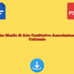 Fac Simile di Atto Costitutivo Associazione Culturale