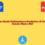 Fac Simile Dichiarazione Sostitutiva di Atto Notorio Word e PDF