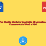 Fac Simile Disdetta Contratto di Locazione Commerciale Word e PDF