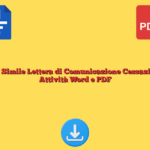 Fac Simile Lettera di Comunicazione Cessazione Attività Word e PDF