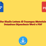 Fac Simile Lettera di Consegna Materiale Dotazione Dipendente Word e PDF