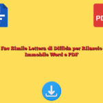 Fac Simile Lettera di Diffida per Rilascio Immobile Word e PDF