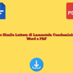 Fac Simile Lettera di Lamentela Condominiale Word e PDF