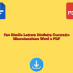 Fac Simile Lettera Disdetta Contratto Manutenzione Word e PDF