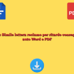 Fac Simile lettera reclamo per ritardo consegna auto Word e PDF