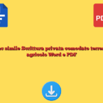 Fac simile Scrittura privata comodato terreno agricolo Word e PDF