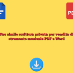 Fac simile scrittura privata per vendita di strumento musicale PDF e Word