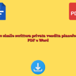 Fac simile scrittura privata vendita pianoforte PDF e Word