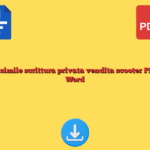 Fac simile scrittura privata vendita scooter PDF e Word