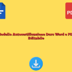 Modello Autocertificazione Durc Word e PDF Editabile