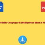 Modello Contratto di Mediazione Word e PDF