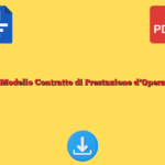 Modello Contratto di Prestazione d’Opera
