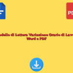 Modello di Lettera Variazione Orario di Lavoro Word e PDF
