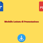 Modello Lettera di Presentazione