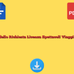Modello Richiesta Licenza Spettacoli Viaggianti