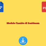 Modulo Cambio di Residenza