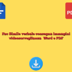 Fac Simile verbale consegna immagini videosorveglianza Word e PDF