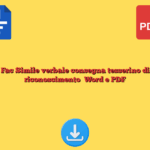 Fac Simile verbale consegna tesserino di riconoscimento​ Word e PDF