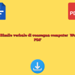 Fac Simile verbale di consegna computer Word e PDF