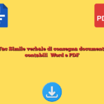 Fac Simile verbale di consegna documenti contabili Word e PDF