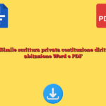 Fac Simile scrittura privata costituzione diritto di abitazione Word e PDF