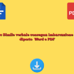 Fac Simile verbale consegna imbarcazione da diporto​ Word e PDF
