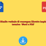 Fac Simile verbale di consegna libretto impianto termico​ Word e PDF