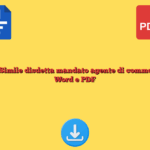 Fac Simile disdetta mandato agente di commercio Word e PDF