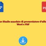 Fac Simile mandato di procacciatore d’affari Word e PDF