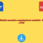 Fac Simile mandato negoziazione assistita​ Word e PDF