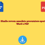 Fac Simile revoca mandato procuratore sportivo Word e PDF
