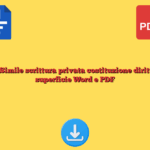 Fac Simile scrittura privata costituzione diritto di superficie Word e PDF