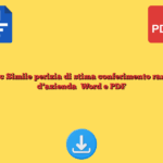 Fac Simile perizia di stima conferimento ramo d’azienda​ Word e PDF