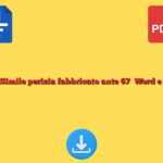 Fac Simile perizia fabbricato ante 67​ Word e PDF