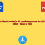 Fac Simile verbale di trasformazione da ASD a SSD​​ Word e PDF