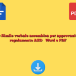 Fac Simile verbale assemblea per approvazione regolamento ASD​​ Word e PDF