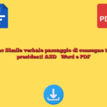 Fac Simile verbale passaggio di consegne tra presidenti ASD​​ Word e PDF