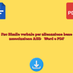 Fac Simile verbale per alienazione bene associazione ASD Word e PDF