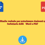 Fac Simile verbale per autorizzare rimborsi spese forfettarie ASD Word e PDF