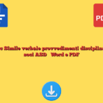 Fac Simile verbale provvedimenti disciplinari soci ASD​​ Word e PDF