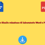 Fac Simile relazione di laboratorio Word e PDF