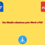 Fac Simile relazione pcto Word e PDF