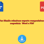 Fac Simile relazione esperto composizione negoziata Word e PDF