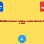 Fac Simile relazione revisore unico bilancio Word e PDF
